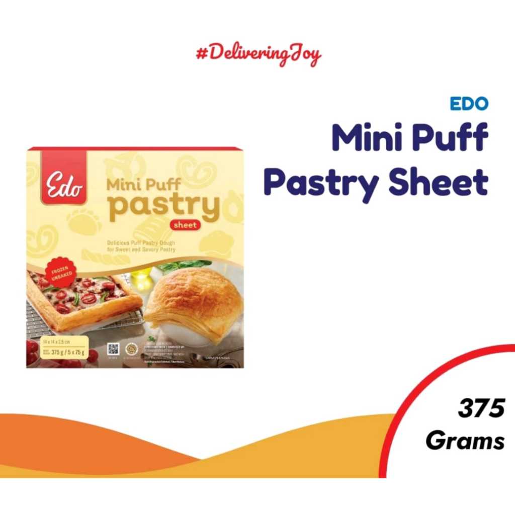 

Edo mini puff pastry 375gram (5x75g)