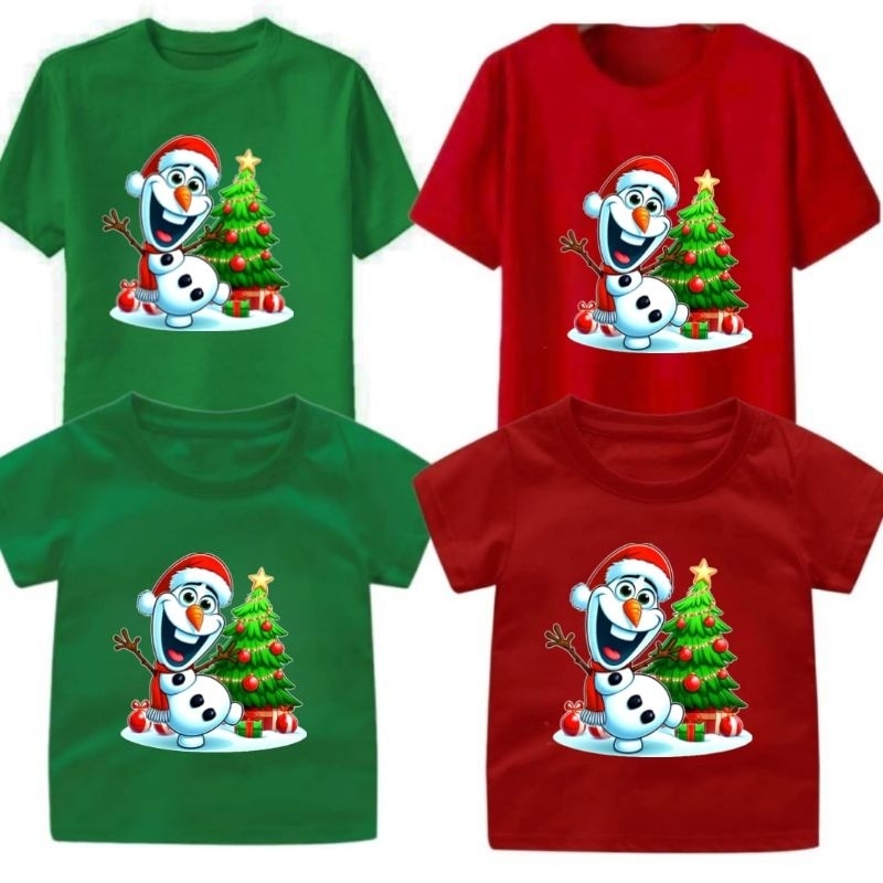 baju kaos Natal merry chritsmas anak dan dewasa snow white2