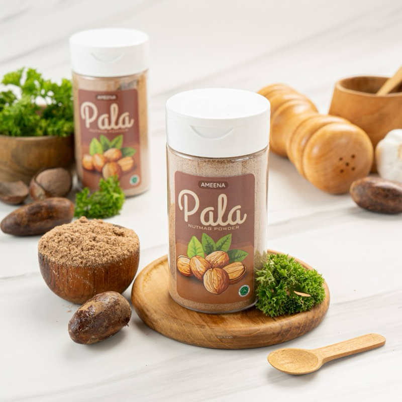 

[ MINI ] Pala Bubuk Asli Ground Nutmetg 70GR | Ameena Premium Quality