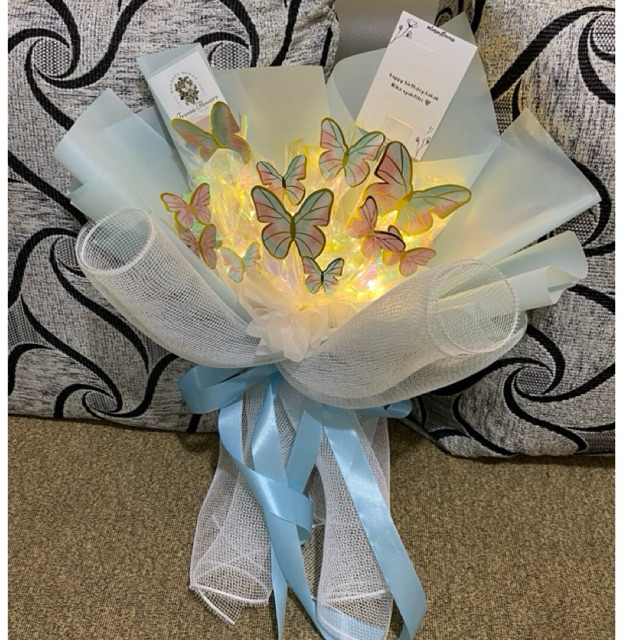 Sale Buket kupu kupu led / Bouquet Butterfly / Buket wisuda / Buket valentine