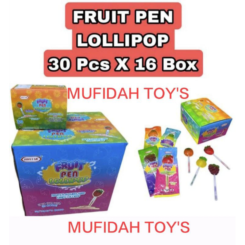 

PERMEN FRUIT PEN LOLLIPOP NYALA 30 PCS