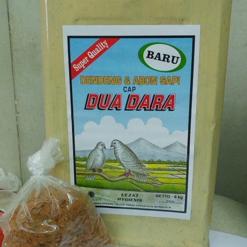 

Abon Cap Dua Dara Per 100gr / abon sapi ecer