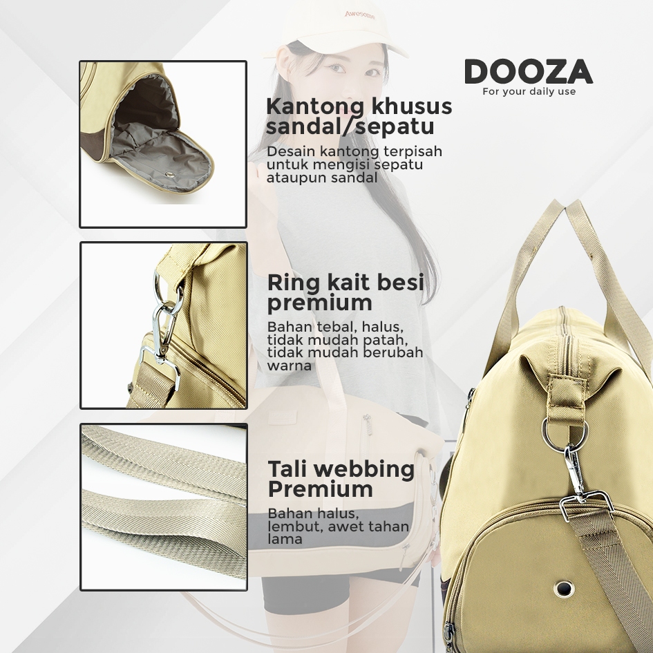 TERBARU DOOZA TAS GYM TAS FITNES SPORT GYM BAG DT2 TAS OLAHRAGA BESAR ANTI AIR