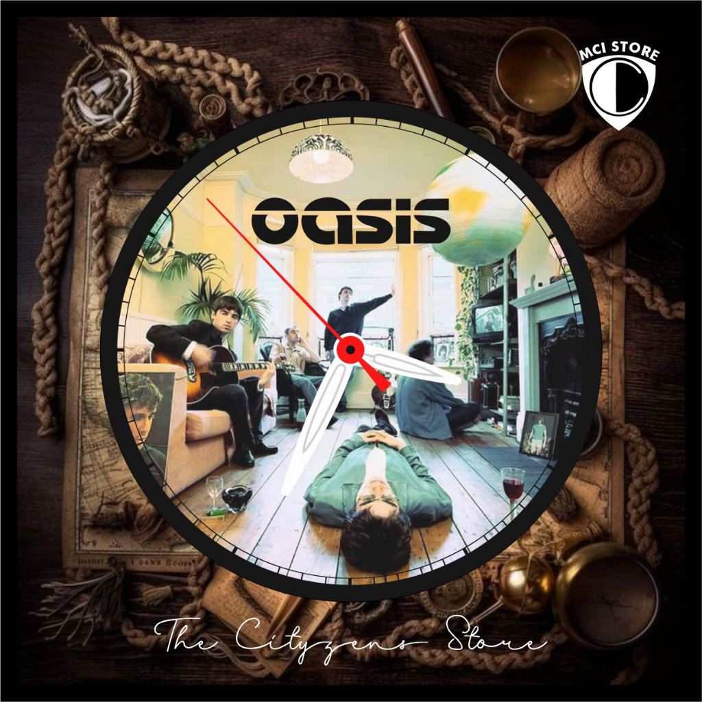 Jam Dinding Bulat Custom Oasis 4