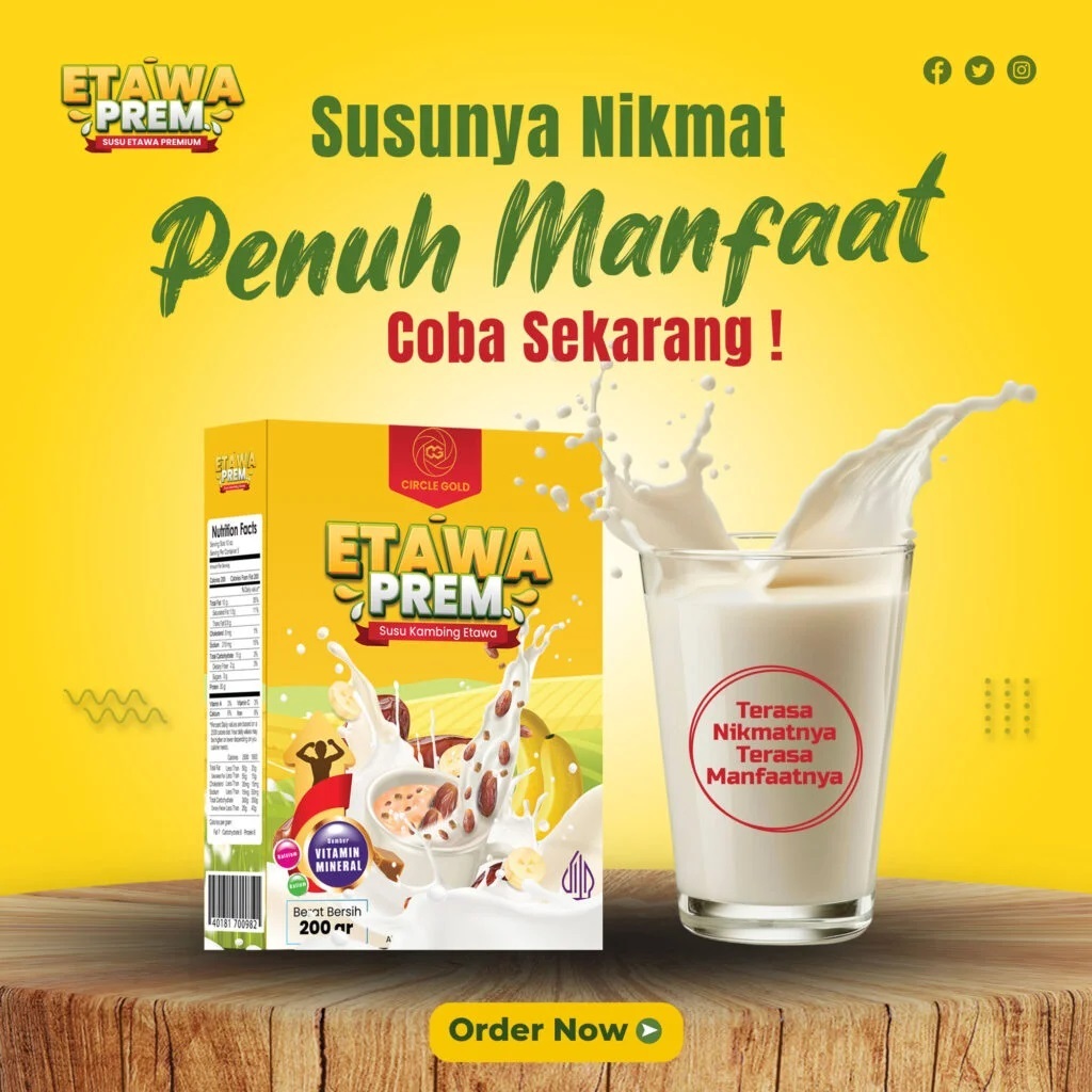 

SUSU KAMBING ETAWAPREM RASA NIKMAT PENUH MANFAAT