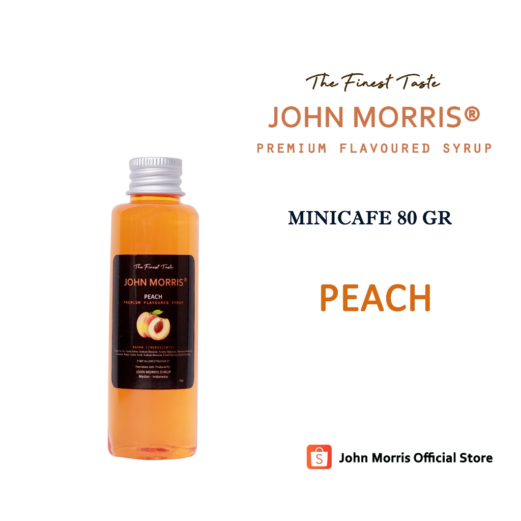 

JOHN MORRIS Minicafe Peach Syrup 80 gr