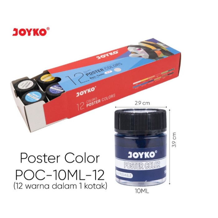 

Cat Poster Poster Color Joyko POC 12 Warna - POC-10ML-12