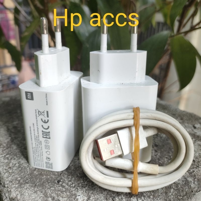 Charger Xiaomi 33W Bekas Copotan Poco X 3 notee 10pro Note 10s MODEL POLOS ORIAN CABUTAN Second beka