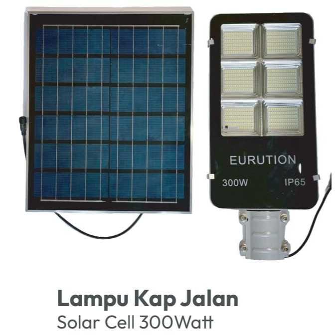 LAMPU LED PJU SOLAR PANEL 300WATT LAMPU PENERANGAN JALAN SOLAR CELL