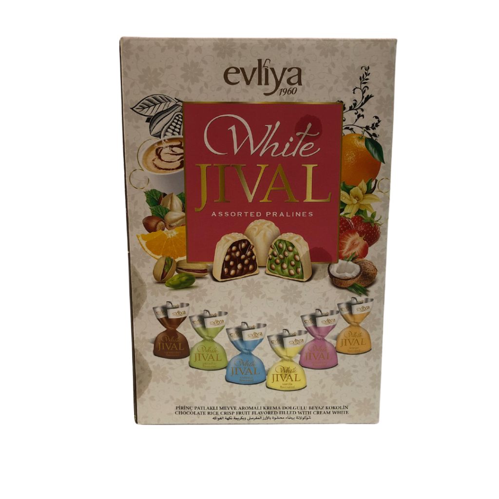 

Coklat Turkey Evliya Jival White 1 kg chocolate Cokelat Premium