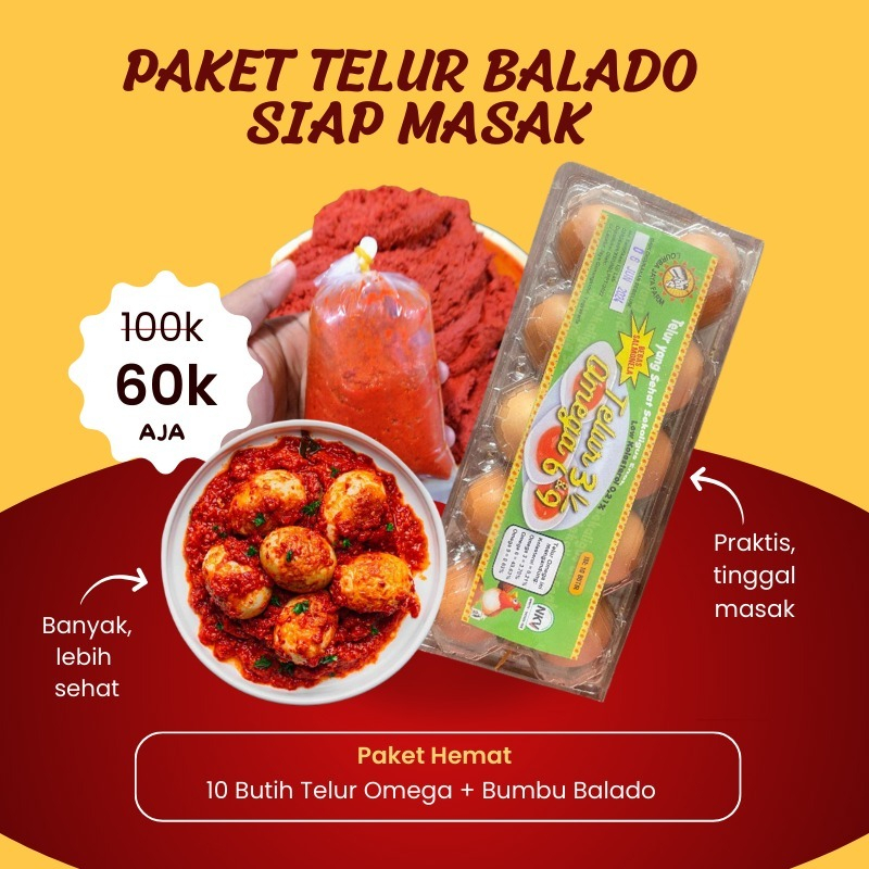 

PAKET TELUR BALADO SIAP MASAK