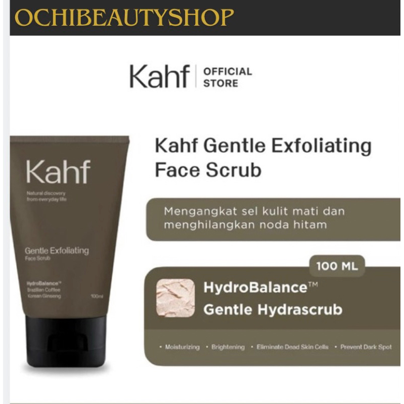KAHF GENTLE EXFOLIATING FACE SCRUB 100ml | FACE SCRUB KAHF | KAHF FACE SCRUB