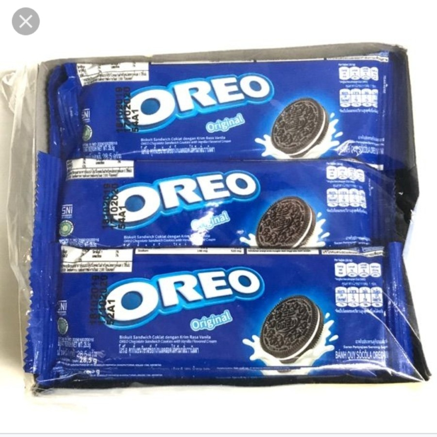 

1 Pak Oreo Creme Vanilla Isi 12 Sachet x 3 Keping