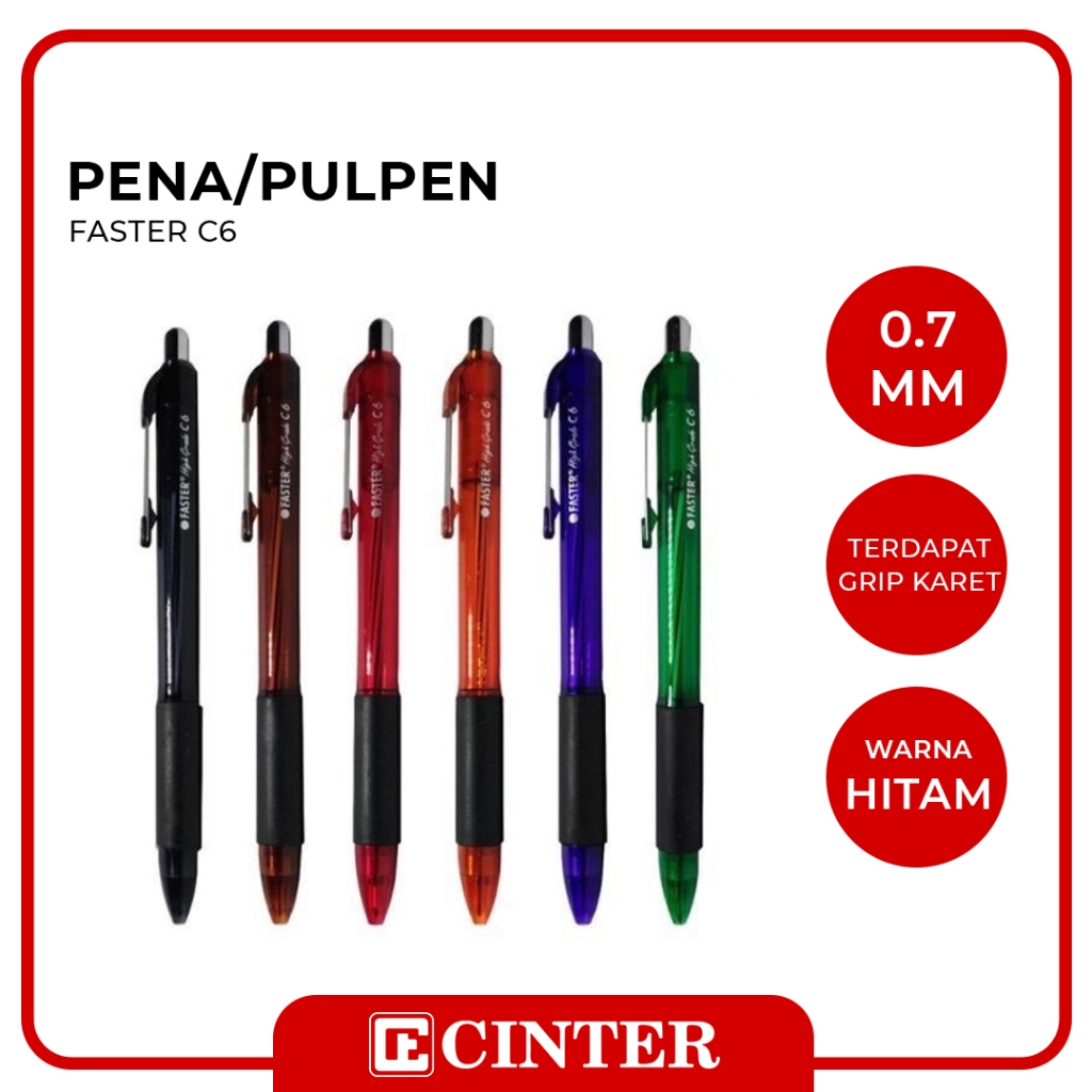 

FASTER - BOLLPOIN / PULPEN / PEN / PENA C6