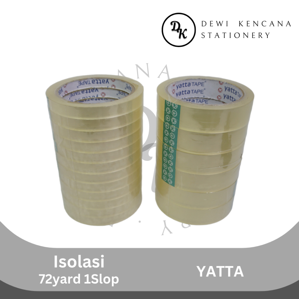 Isolasi Bening Yatta 72yard 1 Slop/Selotip bening