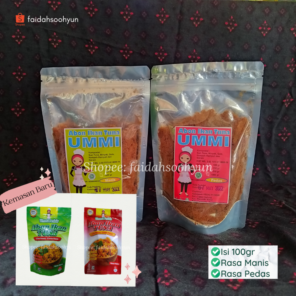 

Abon Ikan Tuna Ummi 100gr | Ready Rasa Manis dan Pedas | HALAL Original Asli Enak Parepare faidahsoohyun tersedia harga grosir reseller by qtshop_27 qitashop