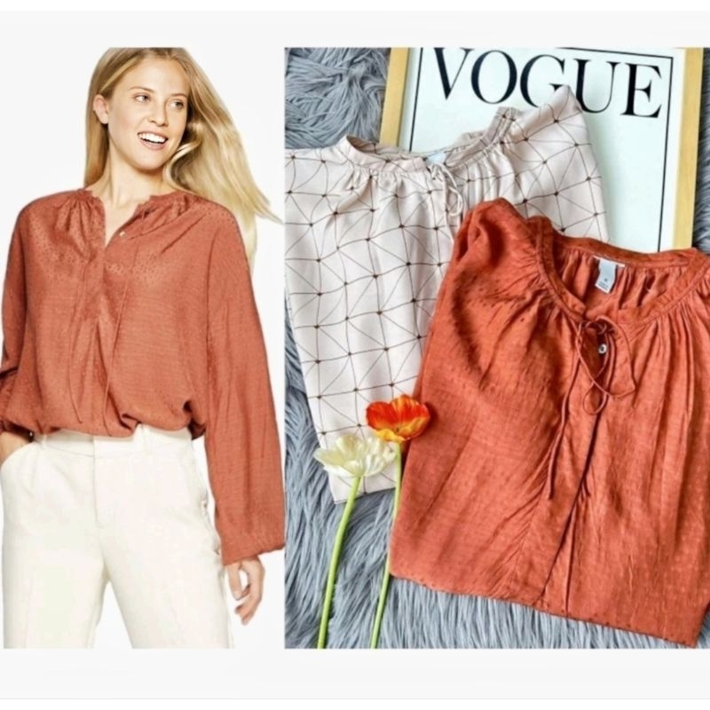 A New Day Blouse Terracotta