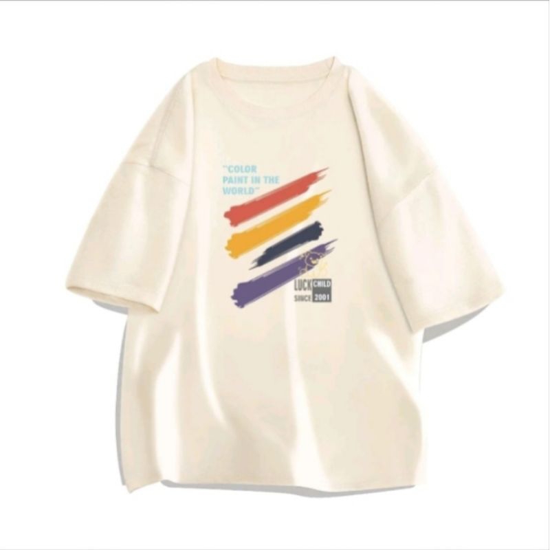 kaos oversize lengan pendek cewek cowok