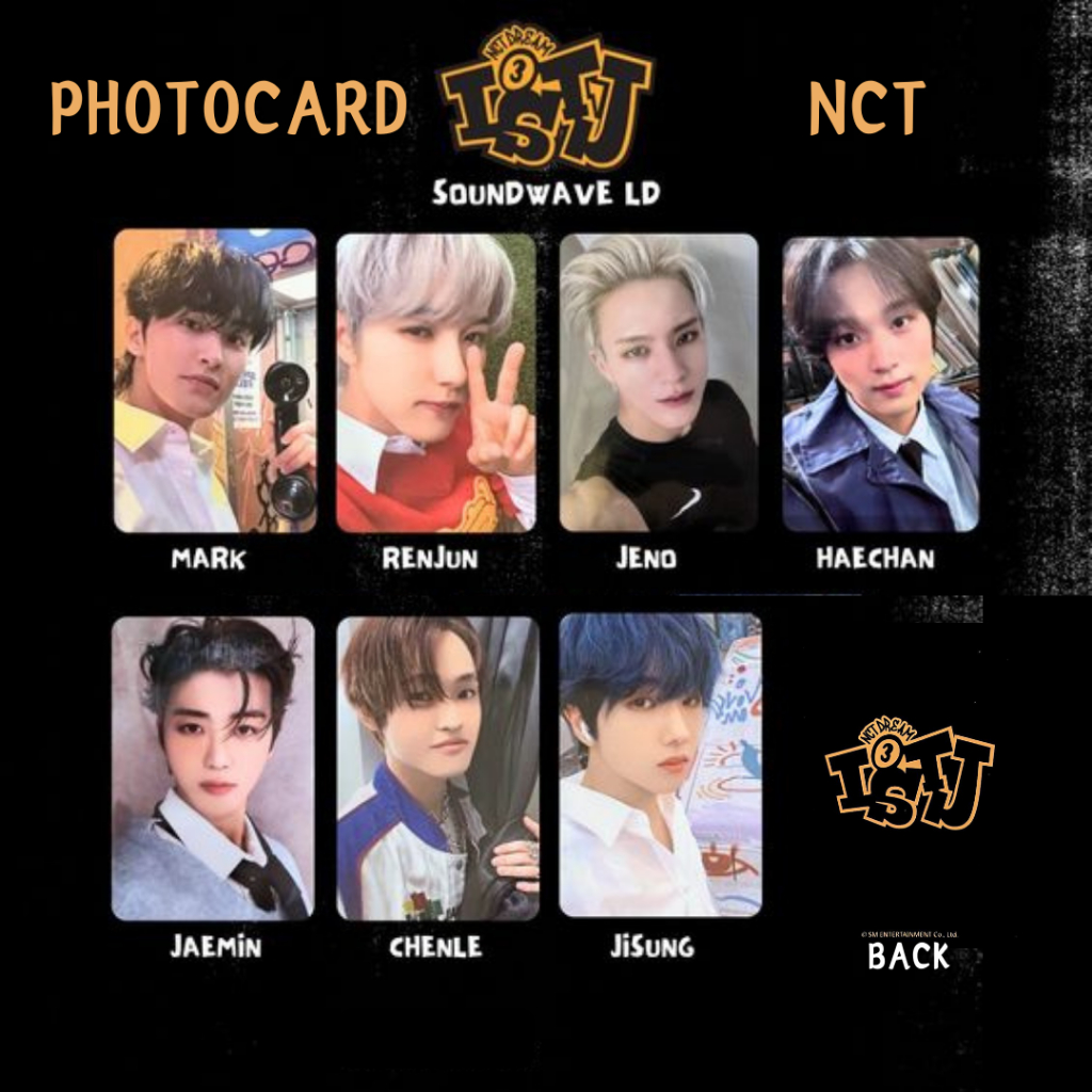 NCT DREAM - ISTJ Soundwave LD phootocard Premium 2 Sisi Kartu Kpop Merch Unofficial
