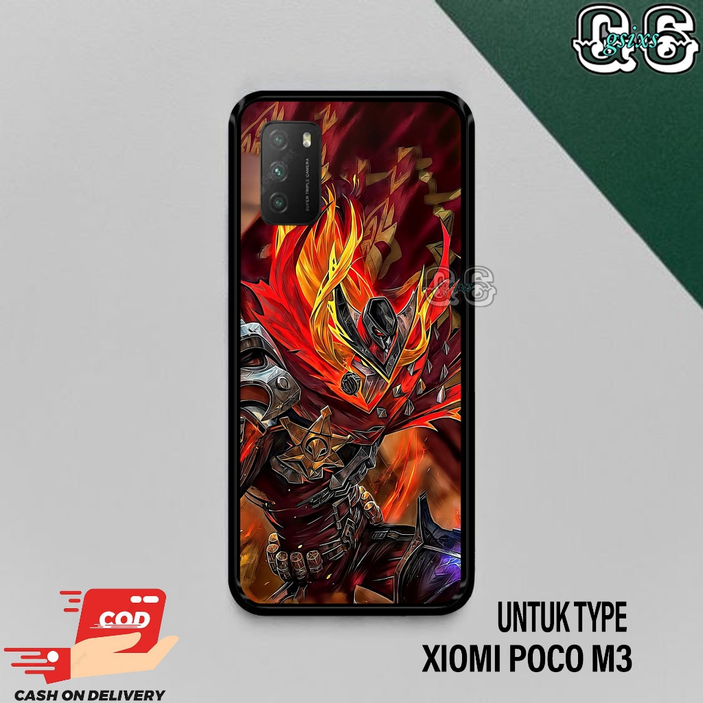 [gsixs_case]case xiaomi poco m3 - case Glossy-Pelindung )case(mlbb)softcase hp-case hp-casing hp-sil