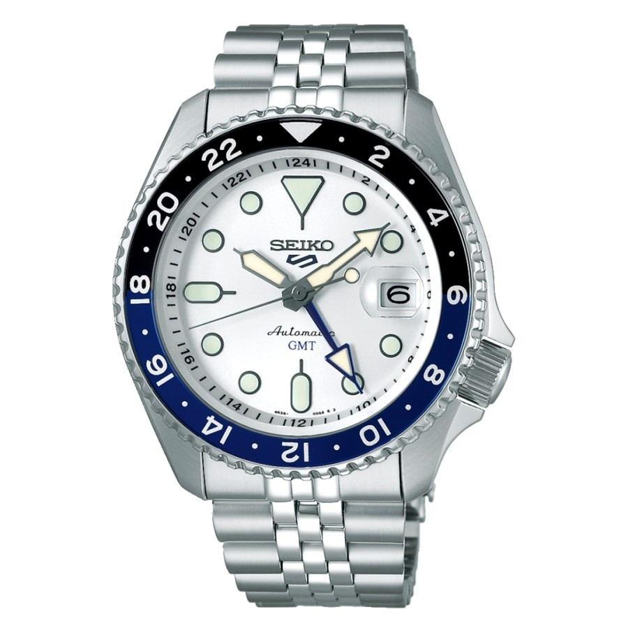 Seiko 5 Sports SSK033K1 SSK033 SKX Automatic GMT White Dial