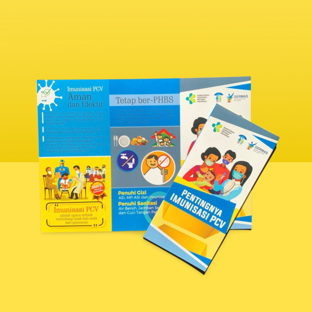 Brosur Kesehatan | Leaflet Pentingnya Imunisasi PVC | Jadwal dan Manfaat Vaksin PVC | Pneumonia