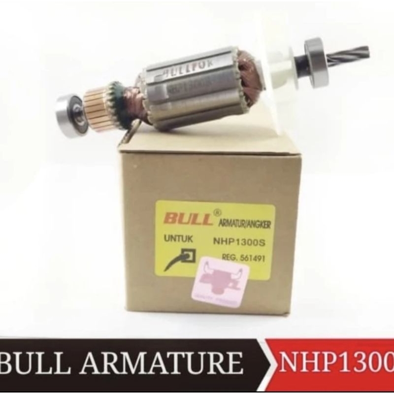 ARMATURE MAKITA NHP1300S ANGKER ROTOR MESIN BOR MAKITA NHP 1300 S BULL
