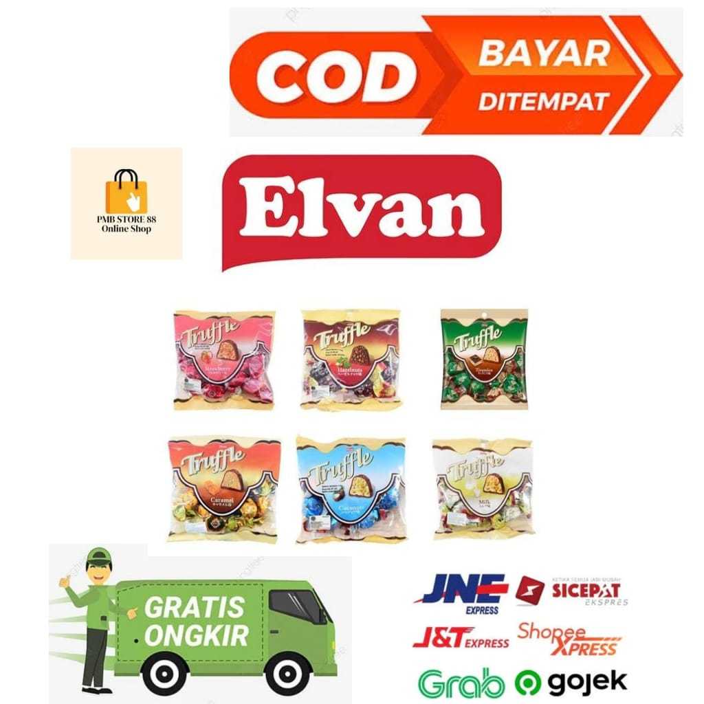 

Elvan Truffle Chocolate 115g Coklat Truffle Turki Halal Coklat Renyah dan Krim 115gr / 115g