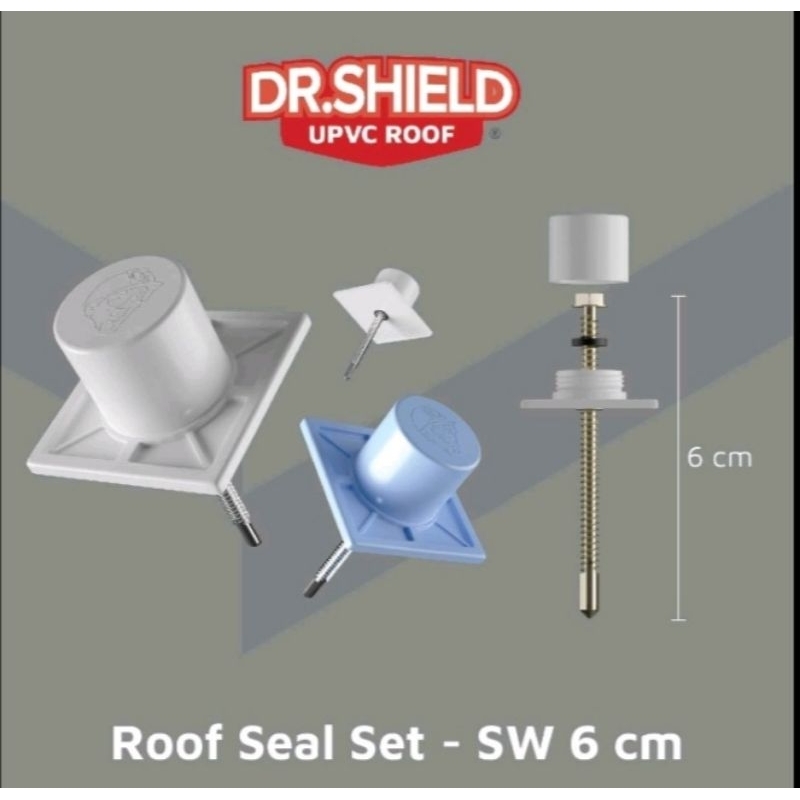 Roof Seal Atap UPVC Dr Shield SW 6 40 pcs/Dr Shield aksesoris Roof Seal SW 6/Skrup atap UPVC Dr Shie