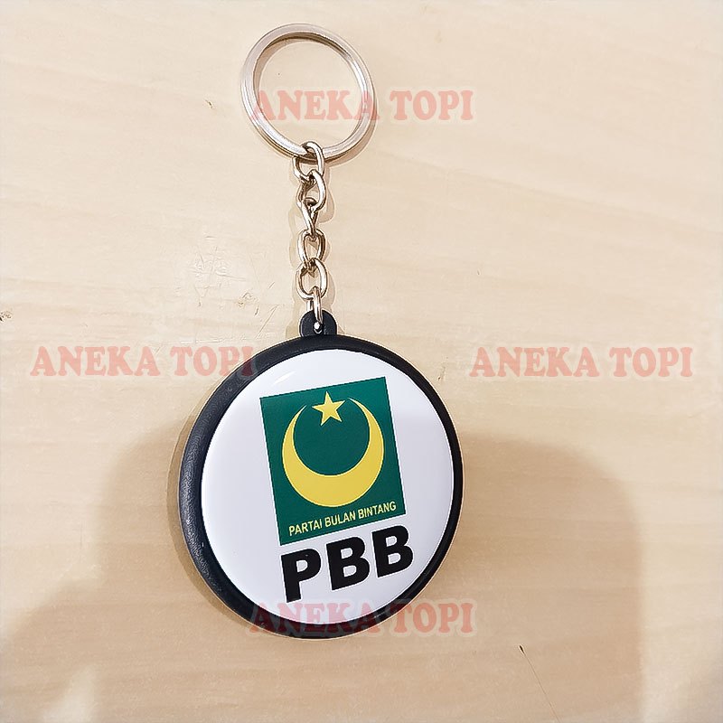 Gantungan Kunci Partai PBB Ganci Logo Partai PBB Model Bolak Balik - Aneka Topi