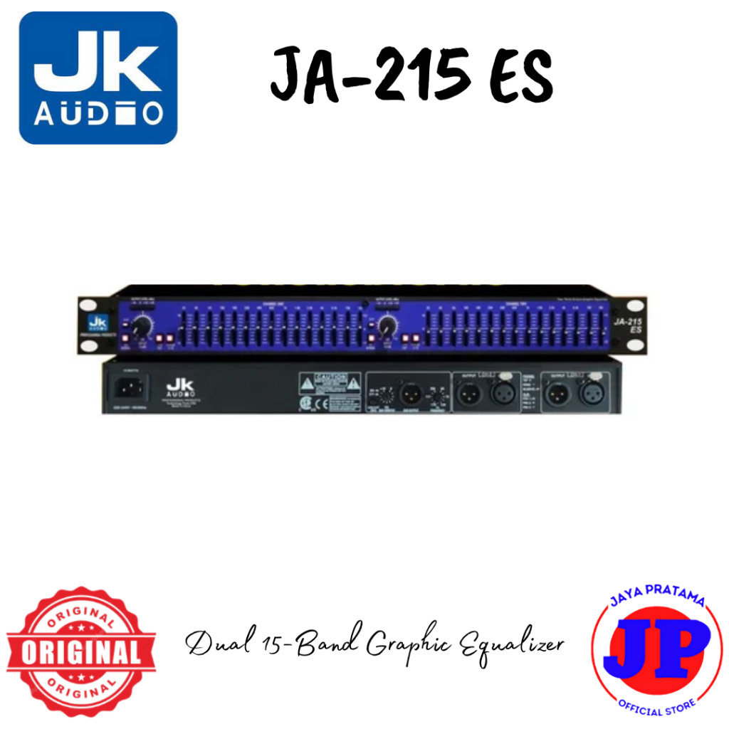 Equalizer Jk Audio JA215 ES Professional Graphic Equalizer Original JA-215
