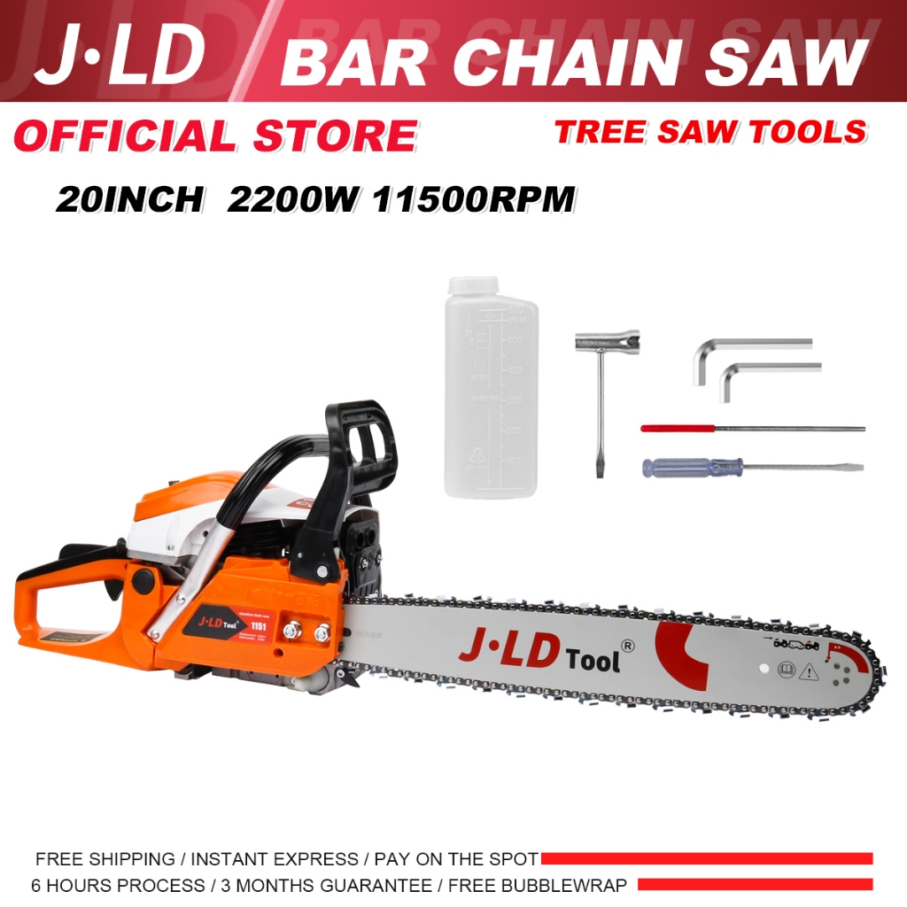 JLD Mesin Potong Kayu 54.6CC Mesin sinso senso Chainsaw 2Tak 20inch Original