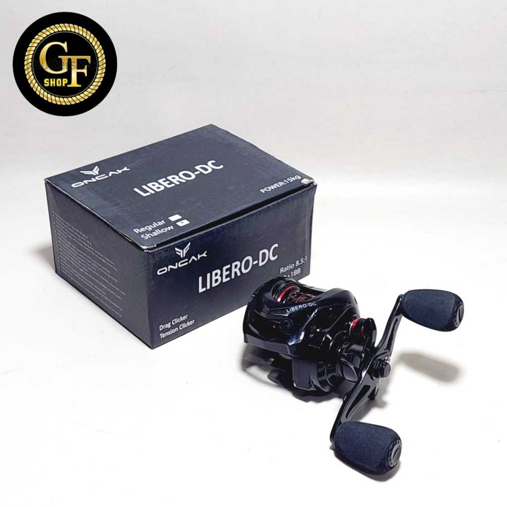 REEL BC ONCAK LIBERO-DC SHALLOW RATIO:8.5:1/Drag Clicker-Tension Clicker