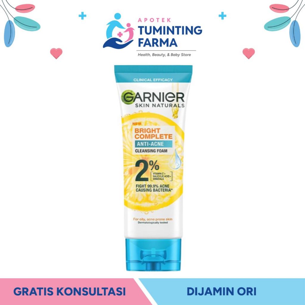 Garnier Bright Complete Anti Acne Facial Wash 100ml - MANADO