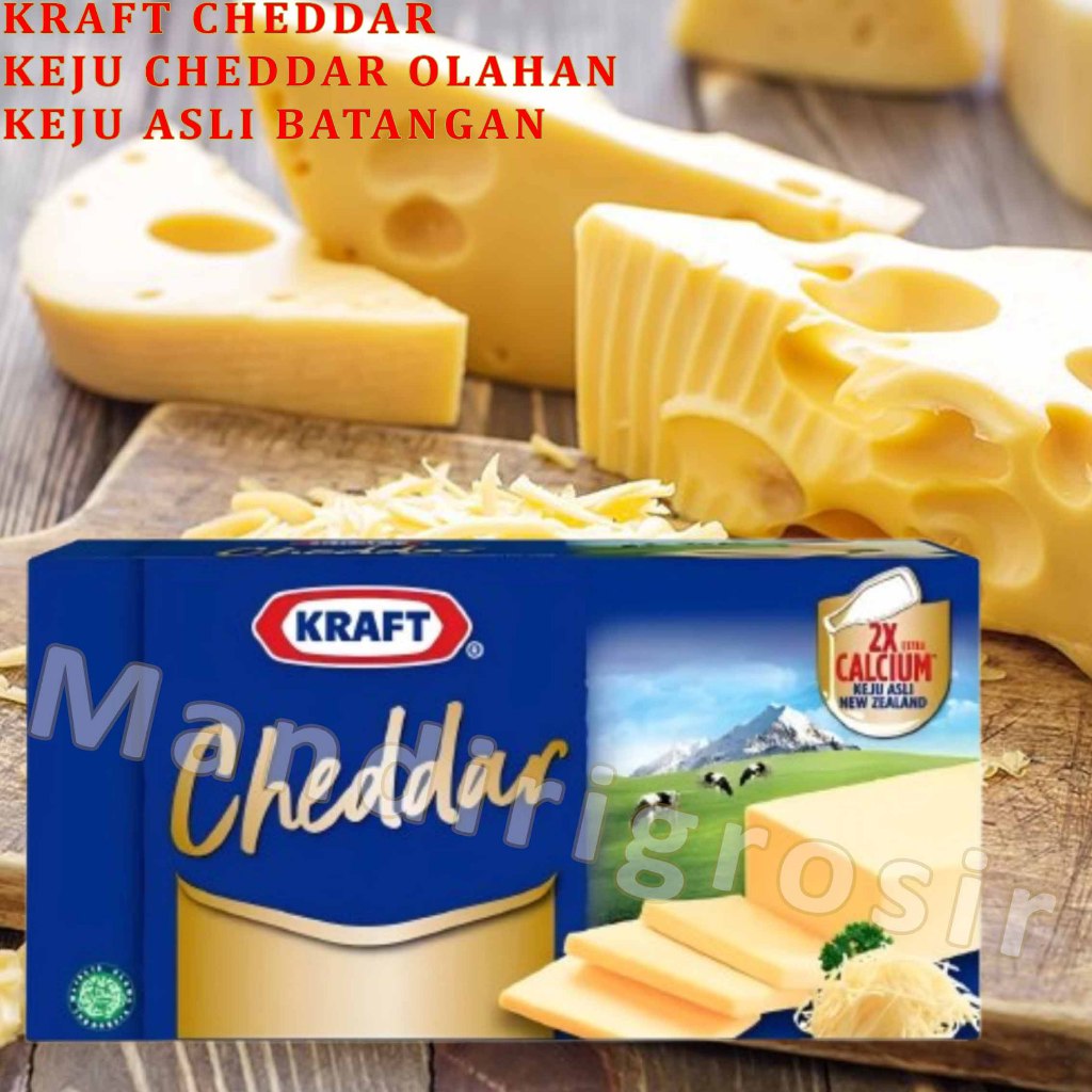 

Keju Cheddar Olahan * Kraft Cheddar * Keju Cheddar Asli Batangan * 150gr