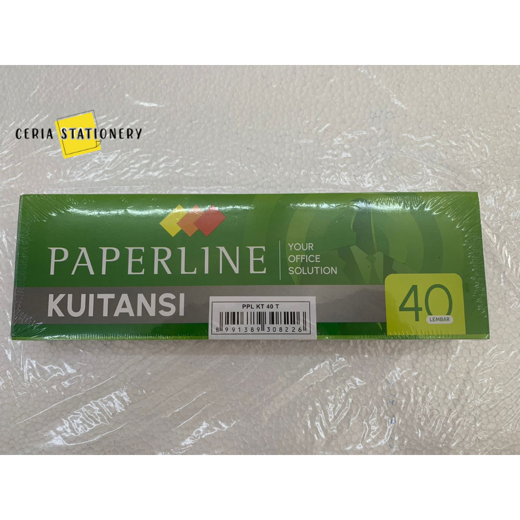 

Kwitansi Paperline Tanggung Sedang Per Pak isi 10 / Kuitansi SDU KT 40 T