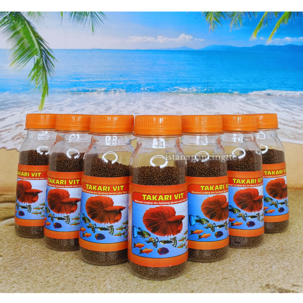 MAKANAN IKAN HIAS IKAN CUPANG TAKARI VIT 50GR
