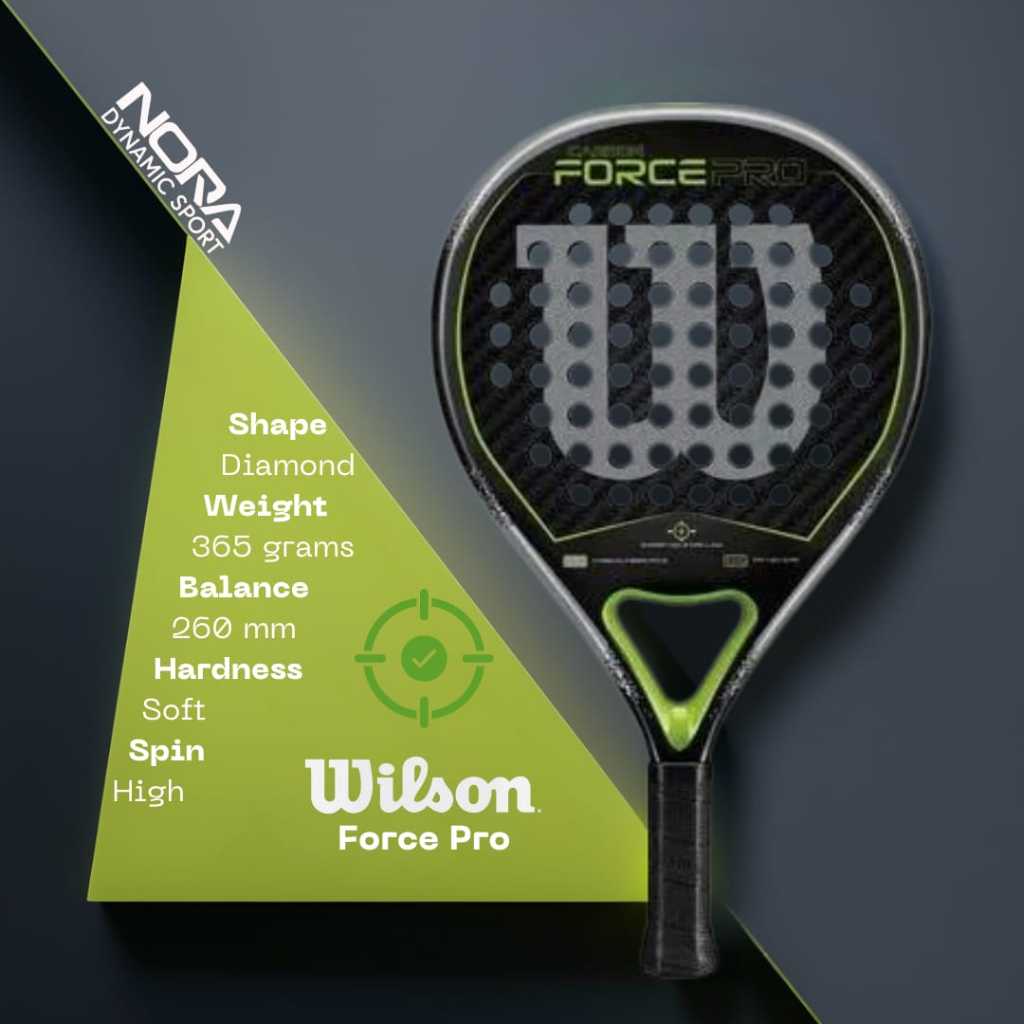 Wilson Force Pro Raket Padel Rackets NORA DYNAMIC STORE