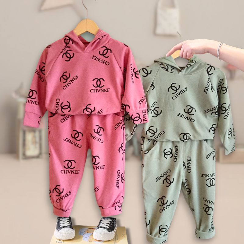 Setelan Hoodie Anak  | Set Sweater Bayi | Baju Olah Raga  Lengan Panjang Anak Import Laki Laki Perem