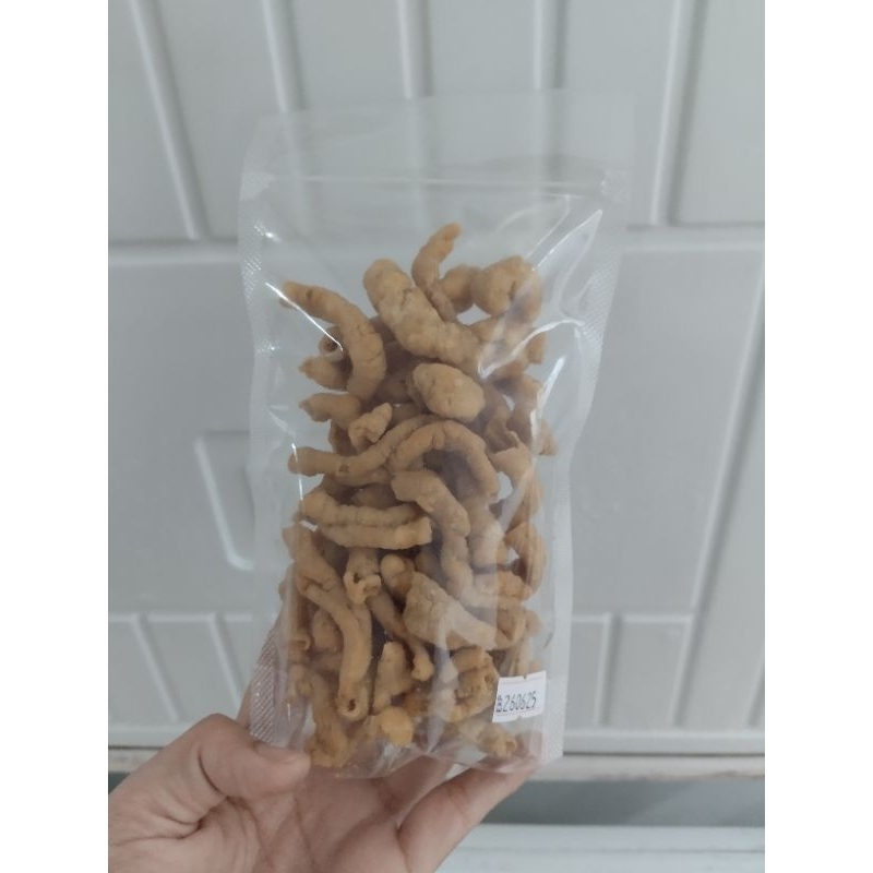 

Keripik Usus Ayam Crispy rasa Original uk Kira2 130gr