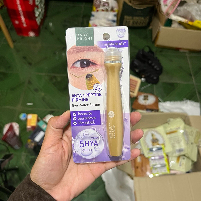 BABY BRIGHT FIRMING EYE ROLLER SERUM ORIGINAL THAILAND