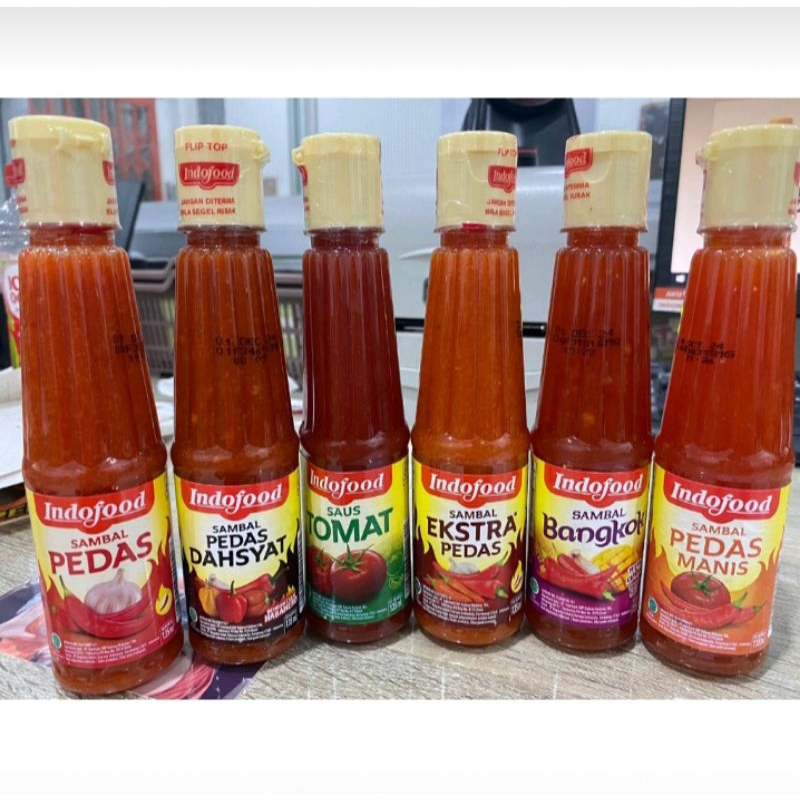 

Saus botol indofood All varian 6 × 135ml