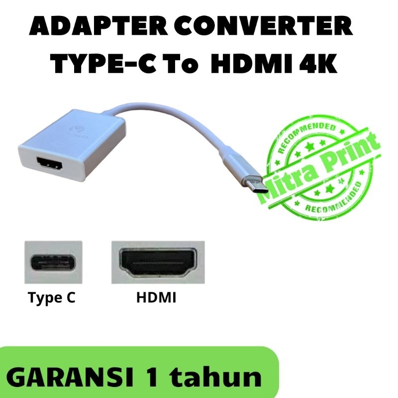 Adapter Type- C to HDMI Converter Type-C to HDMI
