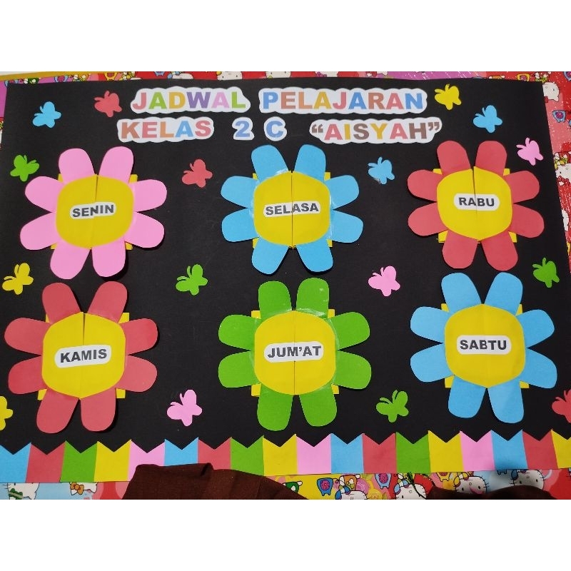 

Hiasan Dinding Jadwal Pelajaran Kelas Kreatif