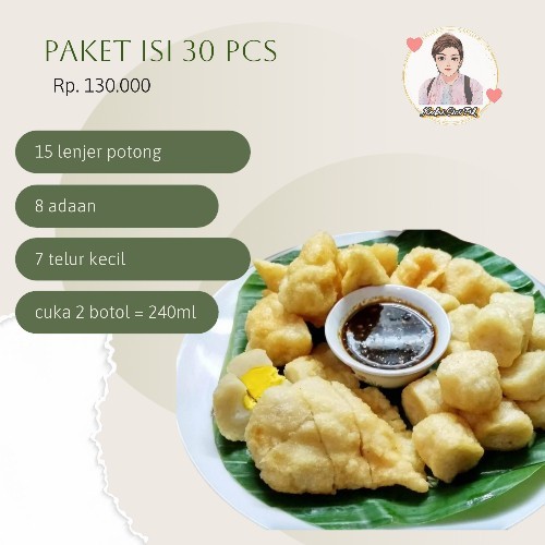 

Pempek Palembang Ikan Tenggiri Asli Paket Pempek Campur Isi 30 pcs