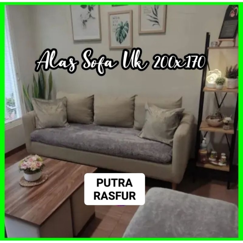 Alas kursi sofa bulu rasfur / alas kursi sofa ruang tamu