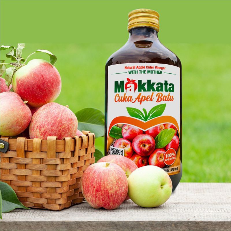 

Cuka Apel Makkata Asli Original 330 ml
