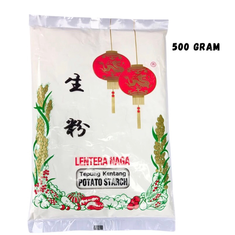 

Tepung Kentang / Potato Starch / Lentera Naga Sang Fen 500g