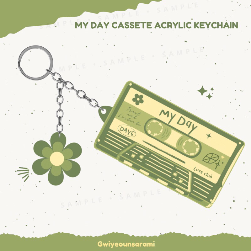 Day6 My Day cassette tape keychain