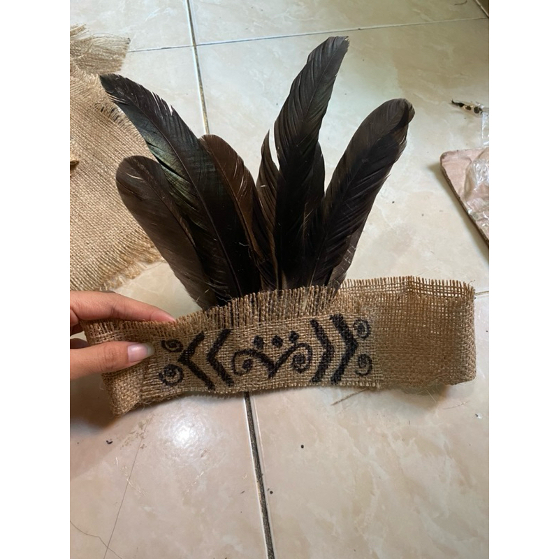 HIASAN KEPALA PAPUA/ HIASAN KEPALA KARUNG GONI HIASAN KEPALA MAUMEREE/ HIASAN KEPALA KARNAVAL/TARI/K